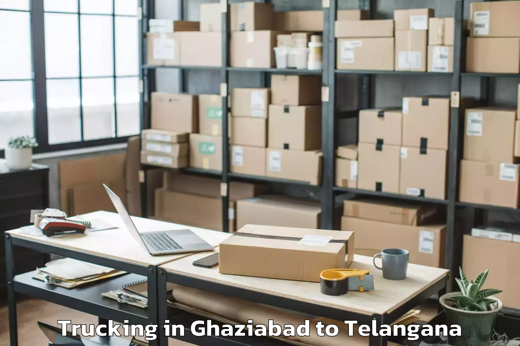 Book Ghaziabad to Wanparti Trucking Online